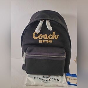 COACH Large Cargo Backpack Bag Black NWT